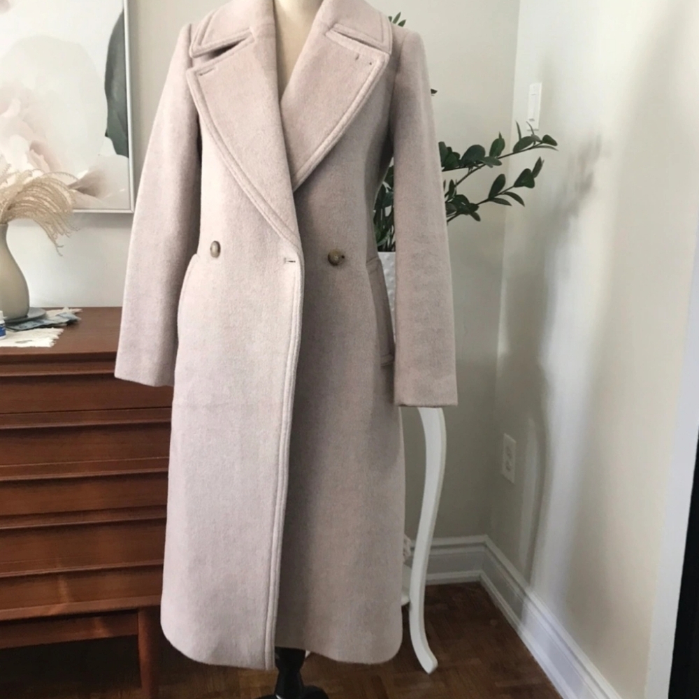 Club Monaco Daylina Wool Trench Coat
